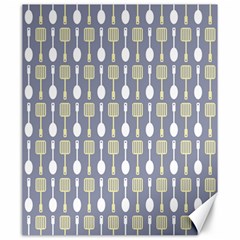 Spatula Spoon Pattern Canvas 20  X 24  