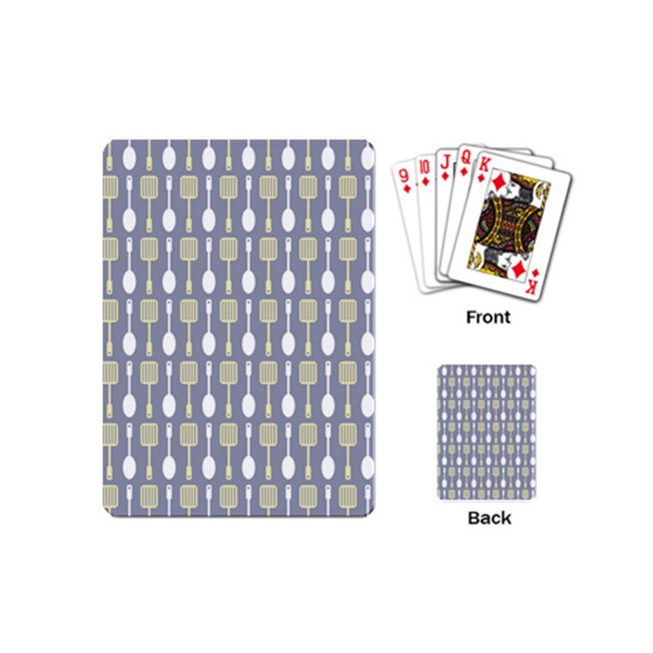 Spatula Spoon Pattern Playing Cards (Mini) 