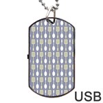 Spatula Spoon Pattern Dog Tag USB Flash (One Side) Front