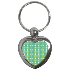 Spatula Spoon Pattern Key Chains (heart)  by GardenOfOphir