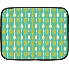 Spatula Spoon Pattern Double Sided Fleece Blanket (mini)  by GardenOfOphir