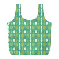 Spatula Spoon Pattern Full Print Recycle Bags (l)  by GardenOfOphir