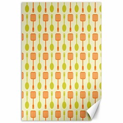 Spatula Spoon Pattern Canvas 24  X 36 