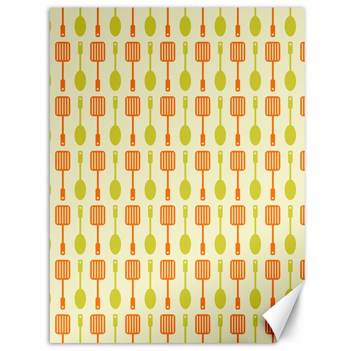 Spatula Spoon Pattern Canvas 36  x 48  