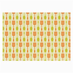 Spatula Spoon Pattern Large Glasses Cloth (2-side) by GardenOfOphir