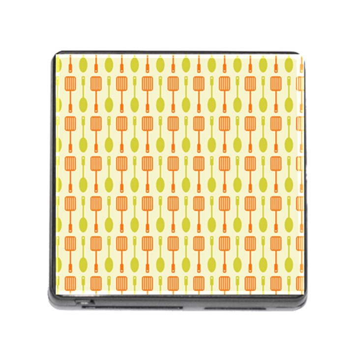 Spatula Spoon Pattern Memory Card Reader (Square)