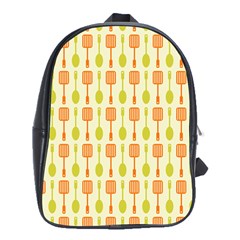 Spatula Spoon Pattern School Bags (xl)  by GardenOfOphir