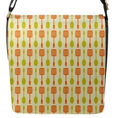 Spatula Spoon Pattern Flap Messenger Bag (s)