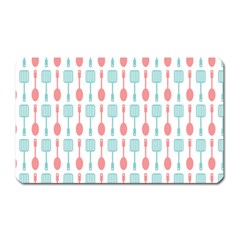 Spatula Spoon Pattern Magnet (rectangular)