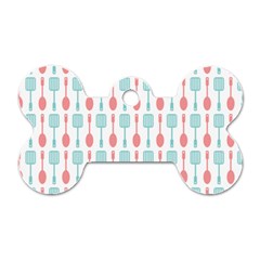 Spatula Spoon Pattern Dog Tag Bone (one Side)