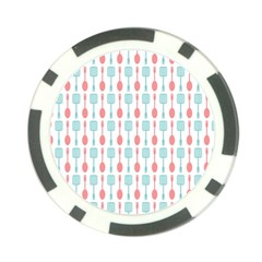 Spatula Spoon Pattern Poker Chip Card Guards (10 Pack) 