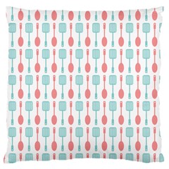 Spatula Spoon Pattern Large Flano Cushion Cases (one Side) 