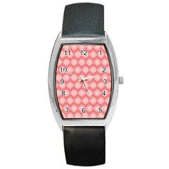 Abstract Knot Geometric Tile Pattern Barrel Metal Watches by GardenOfOphir