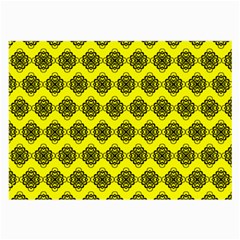 Abstract Knot Geometric Tile Pattern Large Glasses Cloth