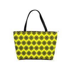 Abstract Knot Geometric Tile Pattern Shoulder Handbags