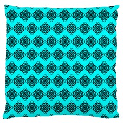 Abstract Knot Geometric Tile Pattern Large Cushion Cases (one Side)  by GardenOfOphir