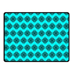 Abstract Knot Geometric Tile Pattern Double Sided Fleece Blanket (small)  by GardenOfOphir