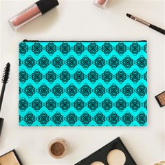 Abstract Knot Geometric Tile Pattern Cosmetic Bag (large) 