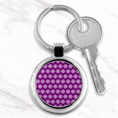 Abstract Knot Geometric Tile Pattern Key Chains (round) 