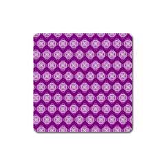 Abstract Knot Geometric Tile Pattern Square Magnet