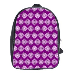 Abstract Knot Geometric Tile Pattern School Bags(large) 