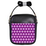 Abstract Knot Geometric Tile Pattern Girls Sling Bags Front