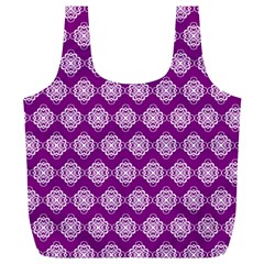 Abstract Knot Geometric Tile Pattern Full Print Recycle Bags (l)  by GardenOfOphir