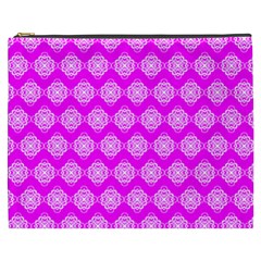 Abstract Knot Geometric Tile Pattern Cosmetic Bag (xxxl)  by GardenOfOphir