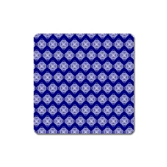 Abstract Knot Geometric Tile Pattern Square Magnet by GardenOfOphir