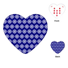 Abstract Knot Geometric Tile Pattern Playing Cards (heart) 