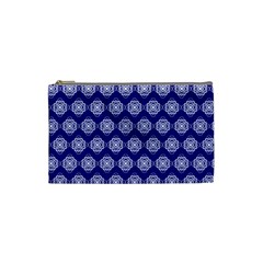 Abstract Knot Geometric Tile Pattern Cosmetic Bag (small)  by GardenOfOphir