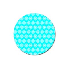 Abstract Knot Geometric Tile Pattern Magnet 3  (round)