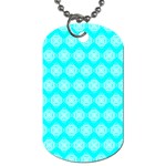 Abstract Knot Geometric Tile Pattern Dog Tag (Two Sides) Front