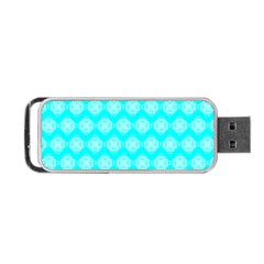 Abstract Knot Geometric Tile Pattern Portable Usb Flash (one Side) by GardenOfOphir