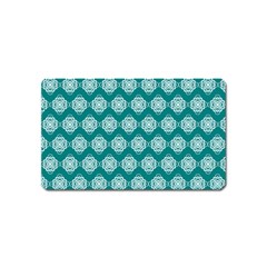 Abstract Knot Geometric Tile Pattern Magnet (name Card) by GardenOfOphir