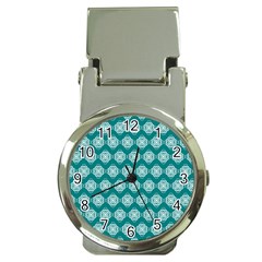 Abstract Knot Geometric Tile Pattern Money Clip Watches