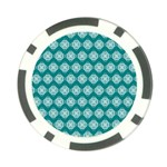 Abstract Knot Geometric Tile Pattern Poker Chip Card Guards Front