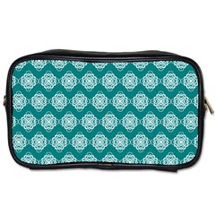 Abstract Knot Geometric Tile Pattern Toiletries Bags 2-side