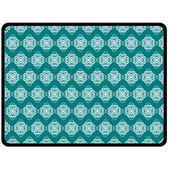 Abstract Knot Geometric Tile Pattern Double Sided Fleece Blanket (large) 