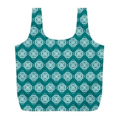 Abstract Knot Geometric Tile Pattern Full Print Recycle Bags (l) 