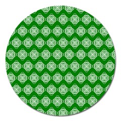 Abstract Knot Geometric Tile Pattern Magnet 5  (round)