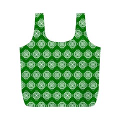 Abstract Knot Geometric Tile Pattern Full Print Recycle Bags (m)  by GardenOfOphir