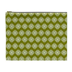 Abstract Knot Geometric Tile Pattern Cosmetic Bag (xl)