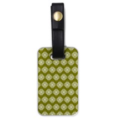 Abstract Knot Geometric Tile Pattern Luggage Tags (one Side)  by GardenOfOphir