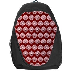 Abstract Knot Geometric Tile Pattern Backpack Bag