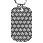 Abstract Knot Geometric Tile Pattern Dog Tag (Two Sides) Back