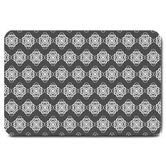 Abstract Knot Geometric Tile Pattern Large Doormat 