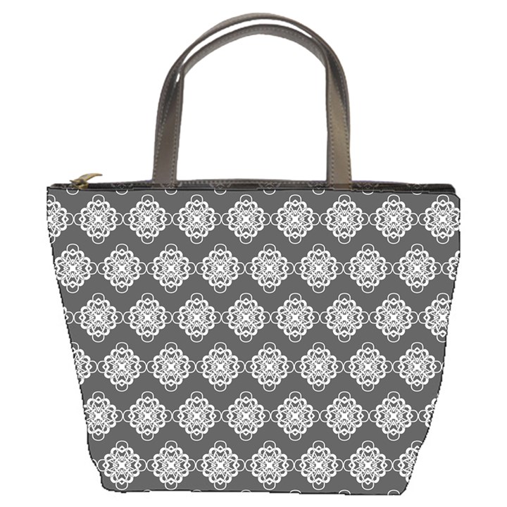 Abstract Knot Geometric Tile Pattern Bucket Bags