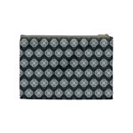 Abstract Knot Geometric Tile Pattern Cosmetic Bag (Medium)  Back