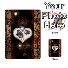 Steampunk, Awesome Heart With Clocks And Gears Multi-purpose Cards (rectangle)  by FantasyWorld7